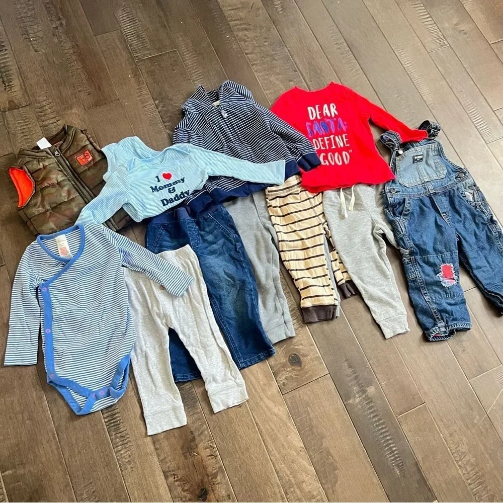 Toddler Boys Fall Winter Clothing Lot Bundle Sets 18M - 24M - Picture 3 of 15